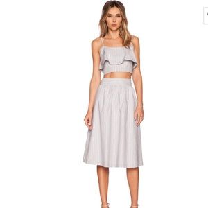 Two piece pinstripe dress from Revolve
